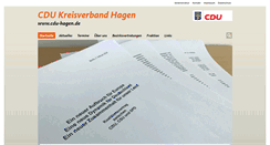 Desktop Screenshot of cdu-hagen.de