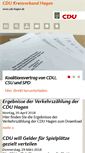 Mobile Screenshot of cdu-hagen.de